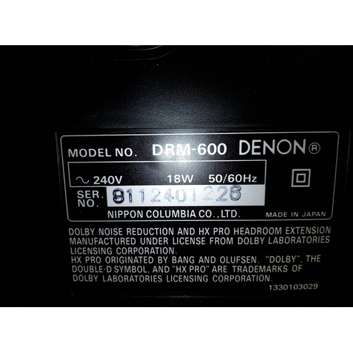 190 - Denon Cassette Tape Deck, DRM-600.