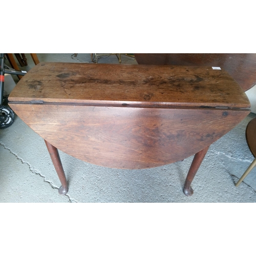 402 - Antique Gate Leg Table with Pad Feet.