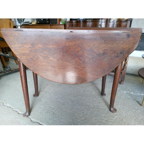 402 - Antique Gate Leg Table with Pad Feet.