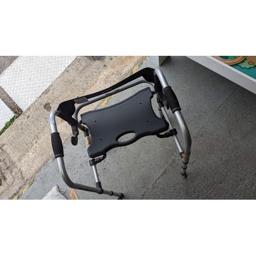 74 - A Drive Mobility Folding Walking Frame with Seat. Unused. RRP £185