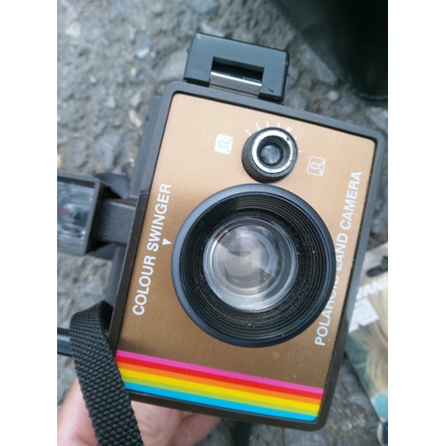 223 - Polaroid Camera in a Leather Case.