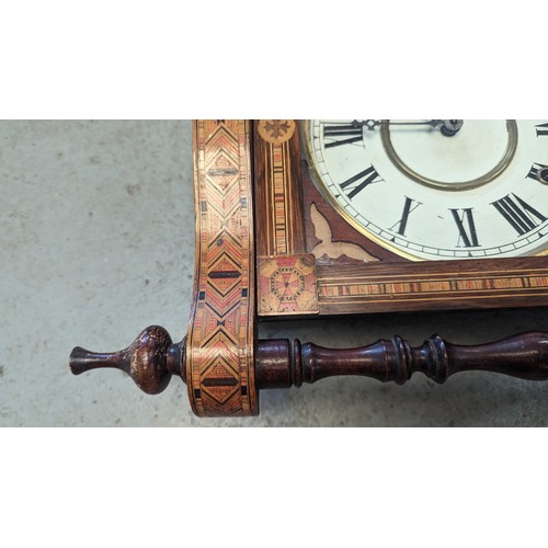 421 - A Heavily Inlaid Marquetry Late 19th Century Wall Cloack.