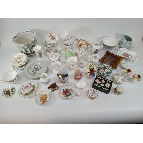 1259 - A Large Glory Box of China including Beswick and Wedgewood.