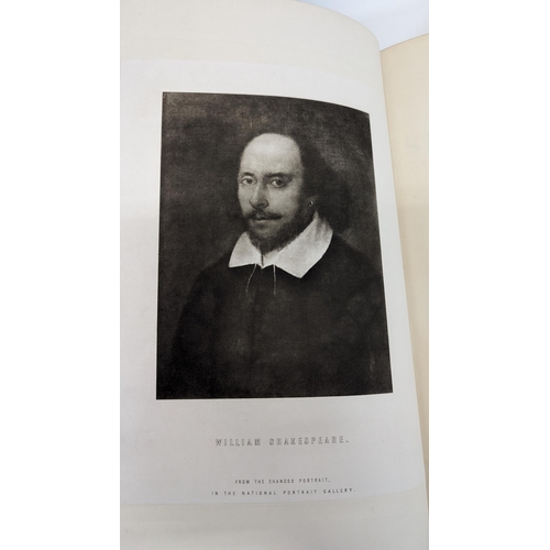 353 - National Shakespeare, a facsimilie of the text of the first Folio of 1623. Illustrated by Sir J Noel... 