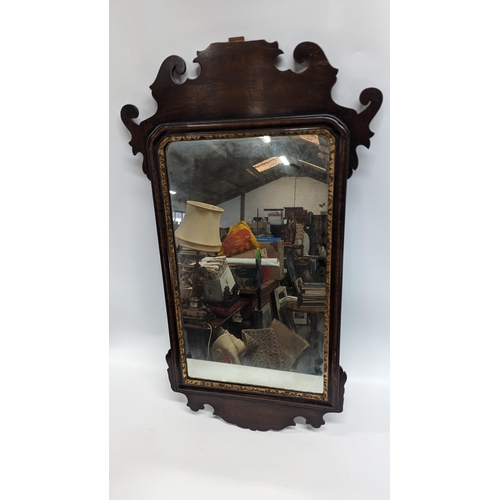 235B - A Vintage Wall Hanging Mirror , has had some damage