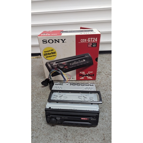 1203 - A Sony CDX-GT24 Car CD Radio.