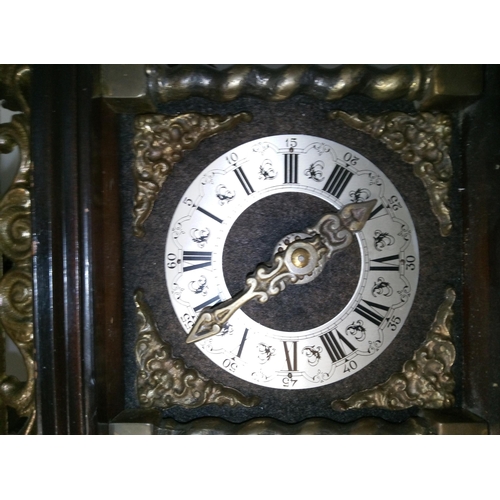 405 - An Antique Wall Atlas Clock with Weights.