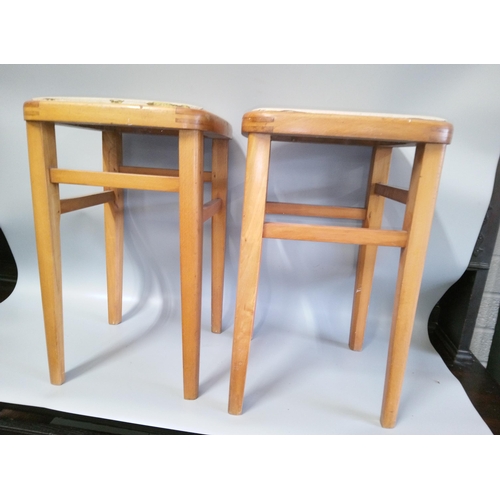 623 - A Pair of Vintage Kitchen Stools.