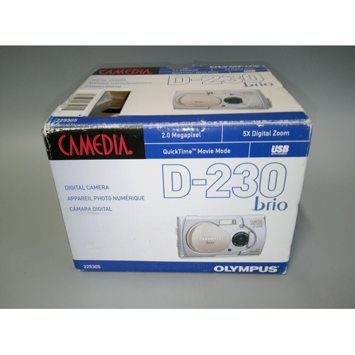 216D - Olympus Brio D-230 in Original Box with Instructions and Nikon Cool Pix.