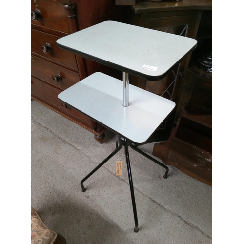 620 - Vintage Adjustable 2 Tier Table by Elegand Products  in Canvas Bag.