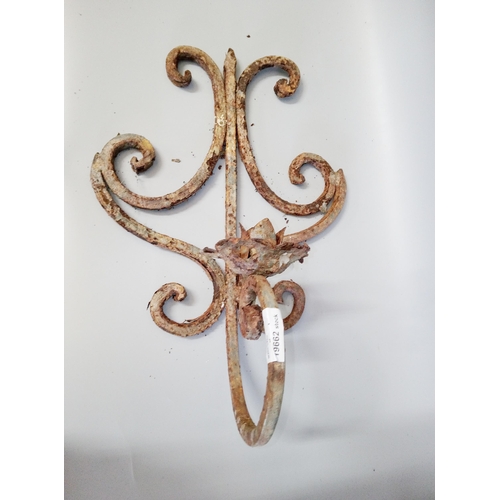 1264 - Wrought Iron Wall Sconce.