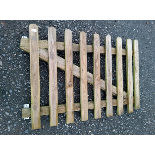 131B - A Wooden Personnel Gate.  136cm x 89cm.