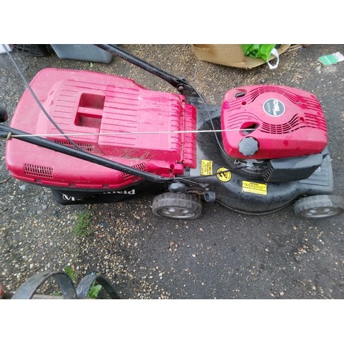 61D - Mountfield Mower (Petrol) with Grass Box. Seen Running.