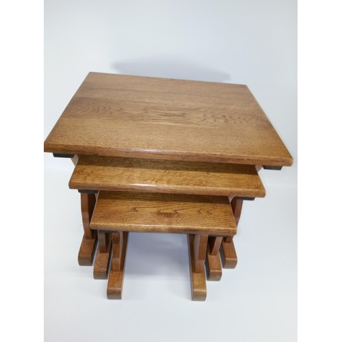 793 - A Nest Of Oak Tables.