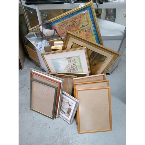 1226 - A Large Collection of Pictures, Prints, Frames and Mirrors.