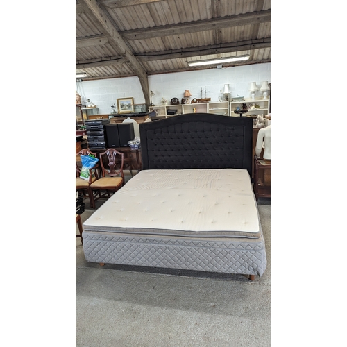 366B - A Dux Super King Size Bed and Headboard