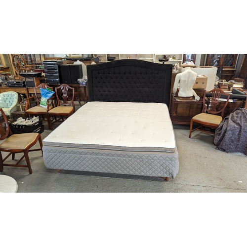 366B - A Dux Super King Size Bed and Headboard