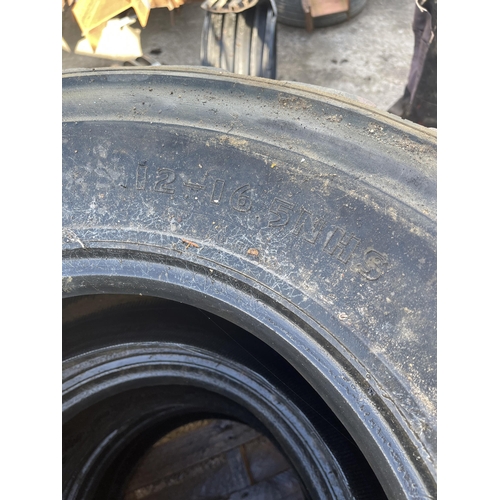 117 - Plant tyres Goodyear used tyres 12-16.5 x 3