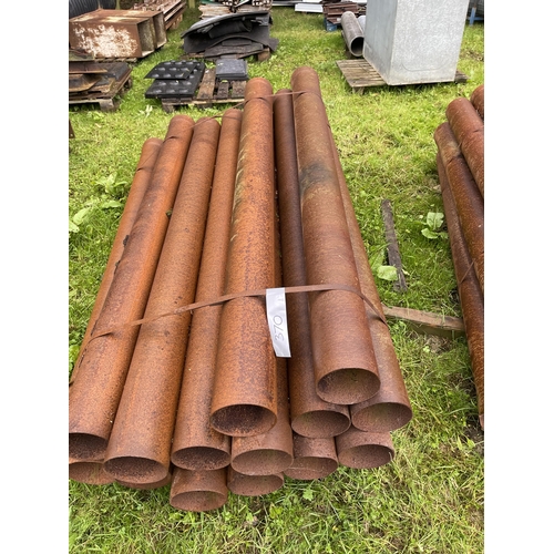 370 - 32 x Steel interlocking piling tubes- @ 150mm  x 2m 

** Please note this is a trade sale, therefore... 