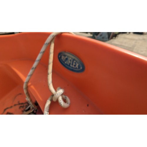 202 - A Rigiflex Safety boat with and galvanised trailer
** Please note this is a trade sale, therefore FU... 