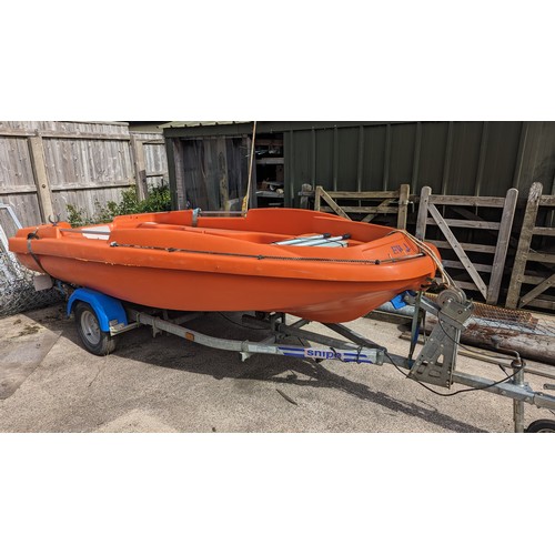 202 - A Rigiflex Safety boat with and galvanised trailer
** Please note this is a trade sale, therefore FU... 