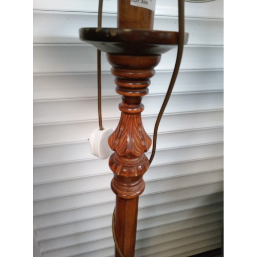 306 - A Wooden Standard Lamp.