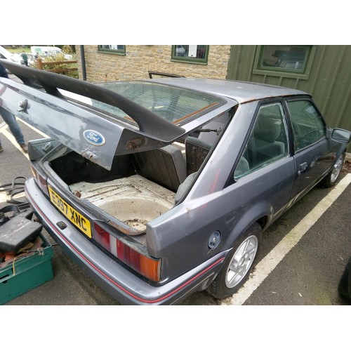 209 - Mk 4 Escort XR3i for total restoration. Year 1988. 1600cc. 28500 Miles . SORN. No MOT. No Logbook bu... 