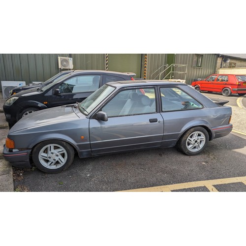 209 - Mk 4 Escort XR3i for total restoration. Year 1988. 1600cc. 28500 Miles . SORN. No MOT. No Logbook bu... 