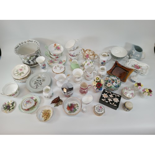 1259 - A Large Glory Box of China including Beswick and Wedgewood.