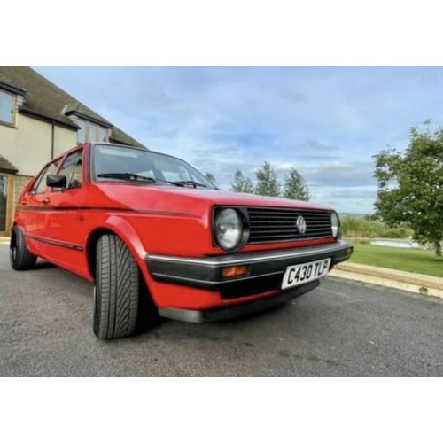 215 - 1985 Volkswagen Golf (Red) Petrol 
Reg No C430 TLP
V5 supplied
MOT until 16 August 2024. 
Body has b... 