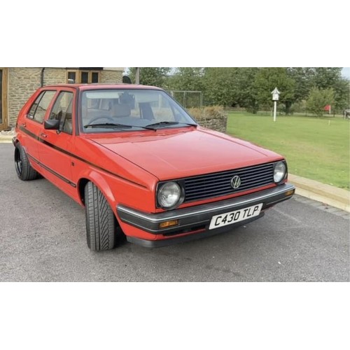 215 - 1985 Volkswagen Golf (Red) Petrol 
Reg No C430 TLP
V5 supplied
MOT until 16 August 2024. 
Body has b... 