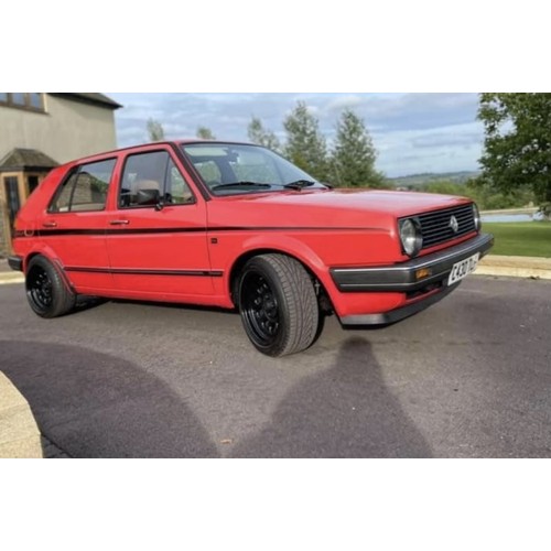 215 - 1985 Volkswagen Golf (Red) Petrol 
Reg No C430 TLP
V5 supplied
MOT until 16 August 2024. 
Body has b... 