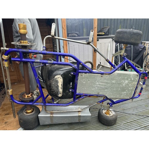 221 - KOSMIC T4 Adult Go Kart with spare tyres - requires work great project