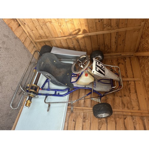 221 - KOSMIC T4 Adult Go Kart with spare tyres - requires work great project