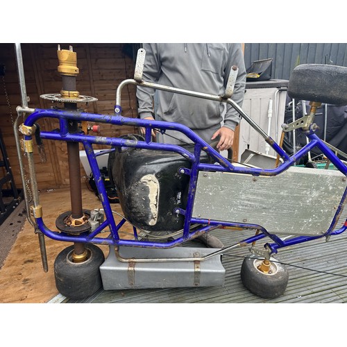 221 - KOSMIC T4 Adult Go Kart with spare tyres - requires work great project