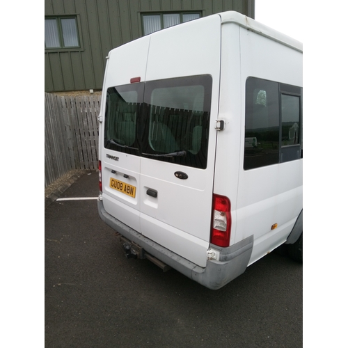 220 - Ford Transit Minibus 2008. MOT to July 2024. 142000 Miles.

** Please note this is a trade sale, the... 