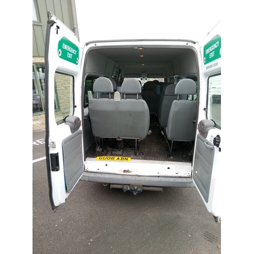 220 - Ford Transit Minibus 2008. MOT to July 2024. 142000 Miles.

** Please note this is a trade sale, the... 