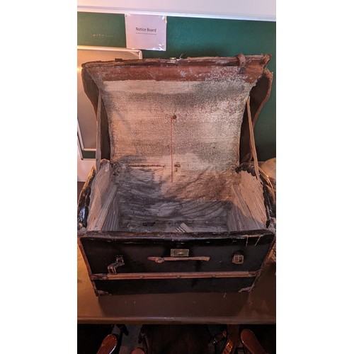 635 - Antique Trunk- Leather (L)