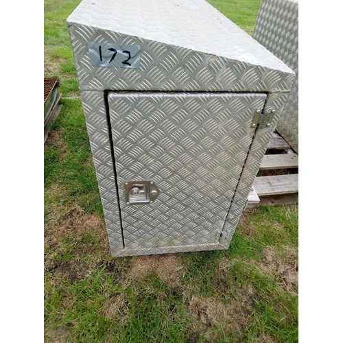 172 - Aluminium Van Storage Locker W1750mm x D550mm x H950mm ( THIS IS FOR 1 LOCKER ONLY) will fit a 3.5 T... 