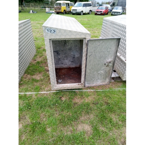 173 - Aluminium Van Storage Locker W1750mm x D550mm x H950mm ( THIS IS FOR 1 LOCKER ONLY) will fit a 3.5 T... 