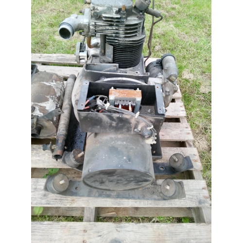 191 - 2x Lister Peta Diesel Engine AD1 - running before being removed