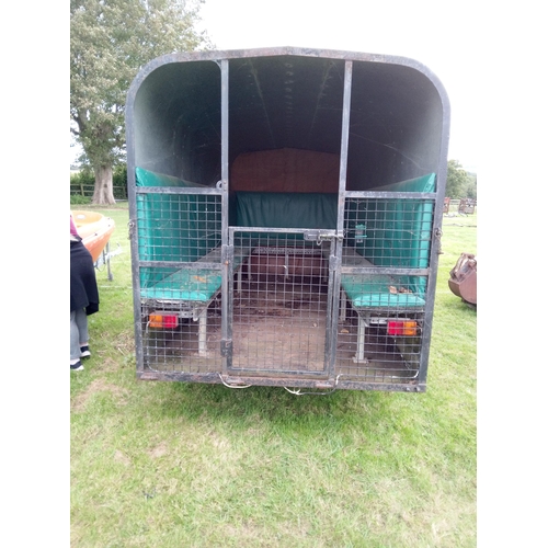 214 - Twin Wheel Cattle Trailer- Converted for shoot. Shoot Trailer/Beaters Trailer with Bench Seating