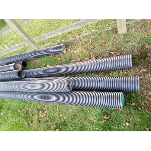 358C - 150mm twin wall pipe 3 x Full Length 6 mtrs, 5 x half length approx 3 mtrs

** Please note this is a... 