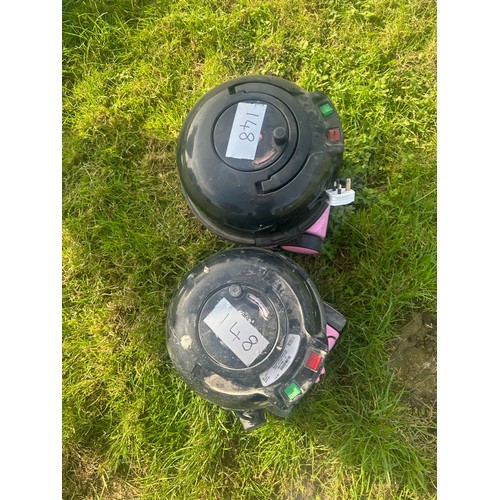 147 - Hetty hoovers x 2 (1 working, 1 spares) No hoses/attachments