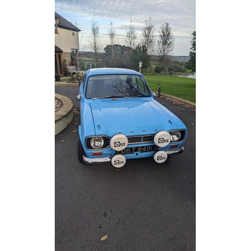 222 - A Fully Restored 1972 Mark 1 Ford Escort with 2 L Pinto Engine in Olympic Blue with Matching Apache ... 