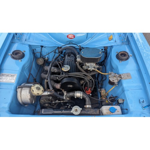 222 - A Fully Restored 1972 Mark 1 Ford Escort with 2 L Pinto Engine in Olympic Blue with Matching Apache ... 