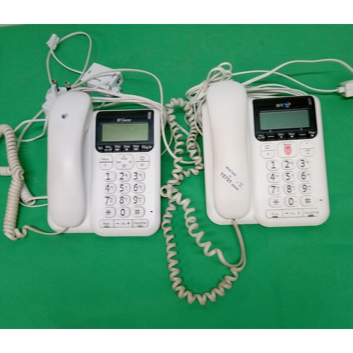 645 - A Pair of BT Large Button Phones with Answer Phone.