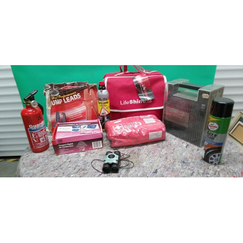 50 - Selection of Motor Accessories including Battery Charger, First Aid Kit, Auto Glym Car Care and More