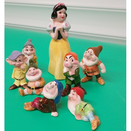 701 - Walt Disney Production Snow White and the 7 Dwarfs  - snow white has slight damage as pictured