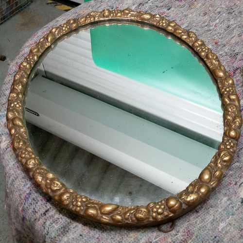 703 - A Pair of Oval Gilt Framed Mirror - 55m x 44cm and 44cm x 36cm